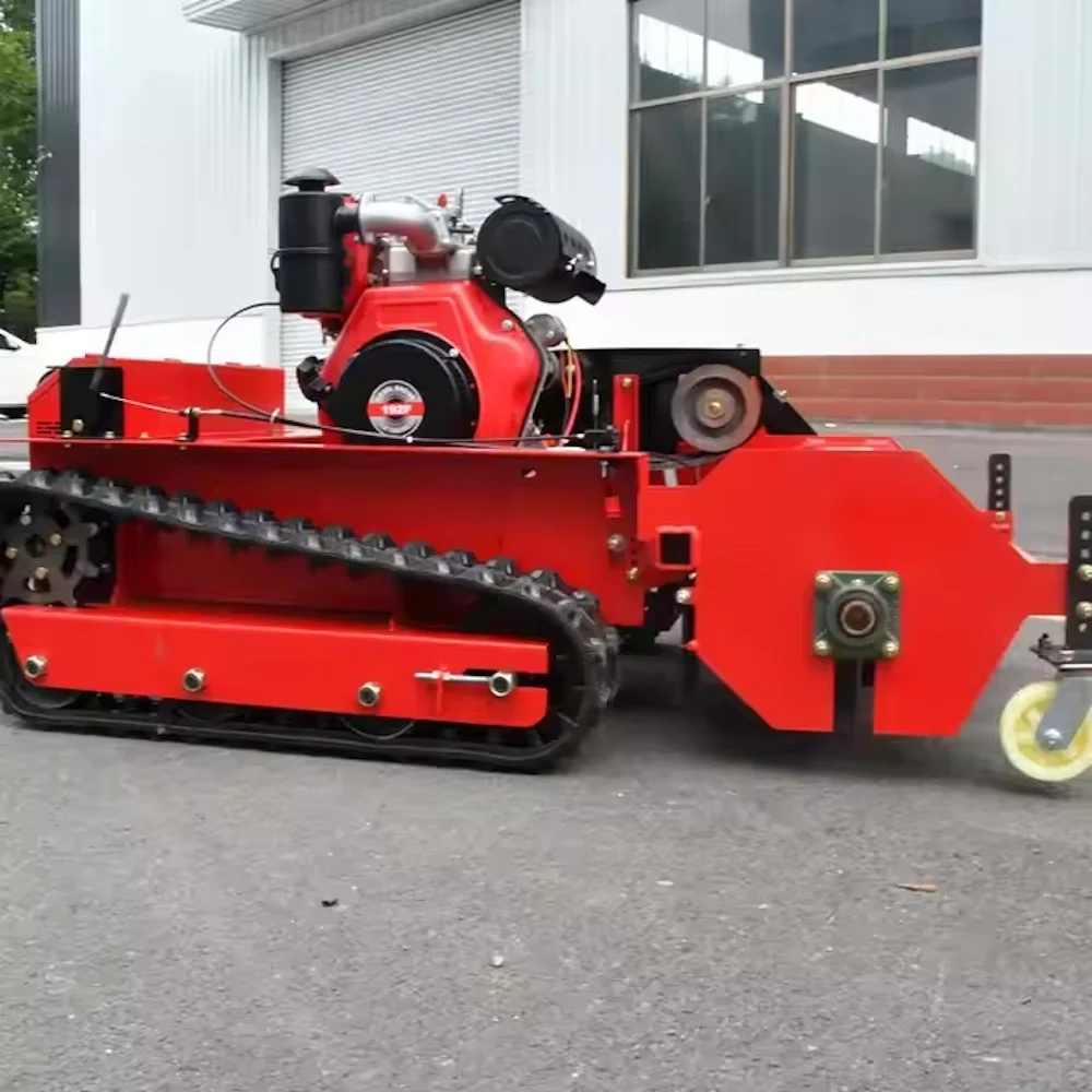 800mm Flail Mower and Zero Turn Lawn Mower Made Remote Control Intelligent Robot Lawn Mower