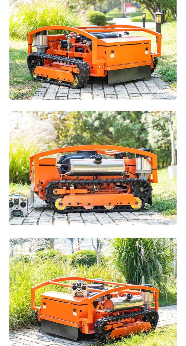 25hp   Multi-function Garden Remote Control Robot Zero Turn Slope Lawn Mower Excellent Climbing Ability with shovel