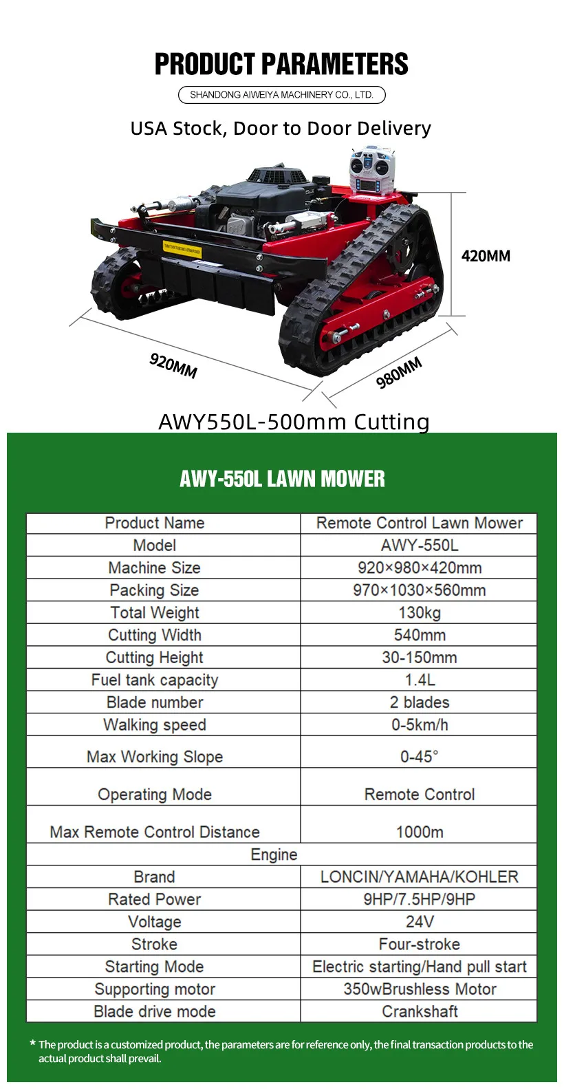 Remote Controlled Robot Lawn Mowers Machine Remote Control Lawn Mowers Cutting 550Mm Garden Lawn Mower Grass Crusher Flail Mower Remote Controlled Robot Lawn Mowers Machine Remote Control Lawn Mowers Cutting 550Mm Garden Lawn Mower Grass Crusher Flail Mower