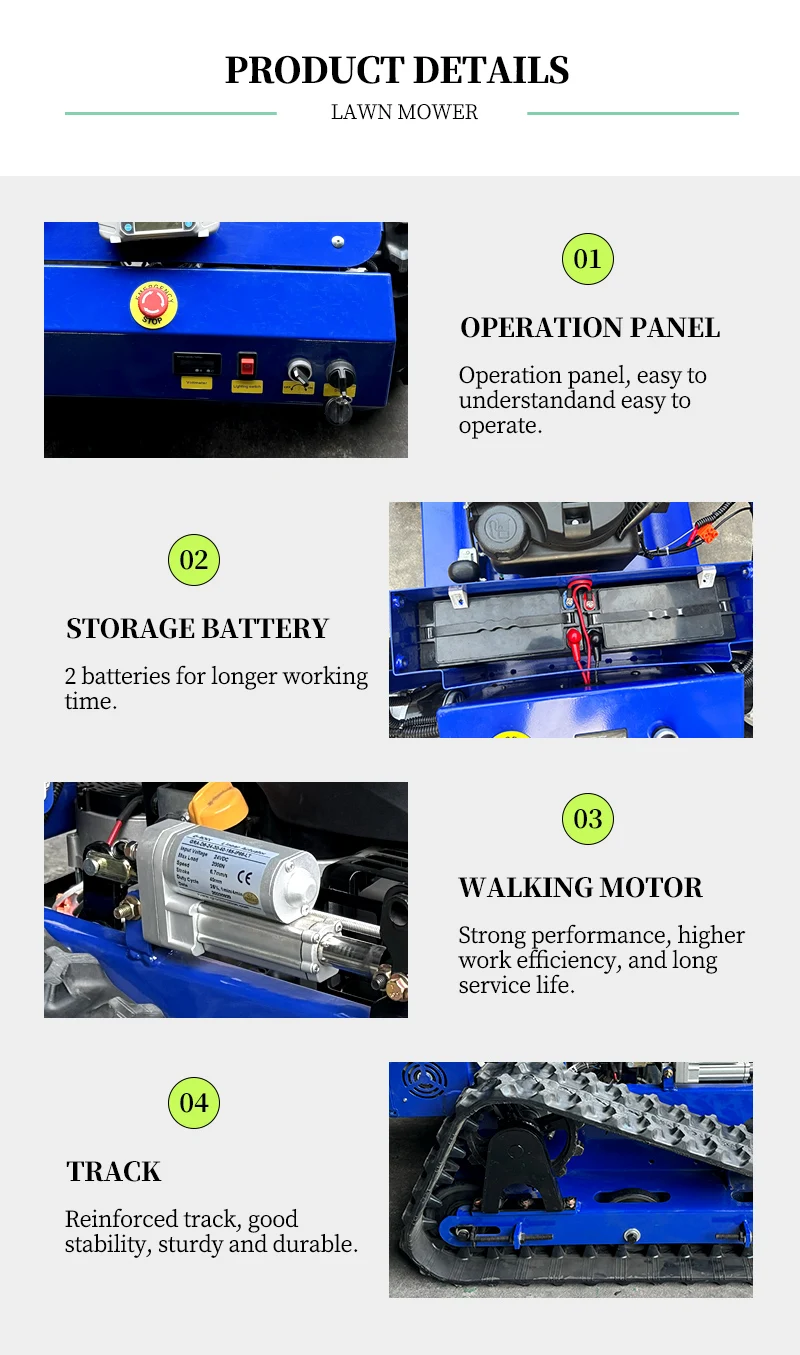 Remote Controlled Robot Lawn Mowers Machine Remote Control Lawn Mowers Cutting 550Mm Garden Lawn Mower Grass Crusher Flail Mower Remote Controlled Robot Lawn Mowers Machine Remote Control Lawn Mowers Cutting 550Mm Garden Lawn Mower Grass Crusher Flail Mower