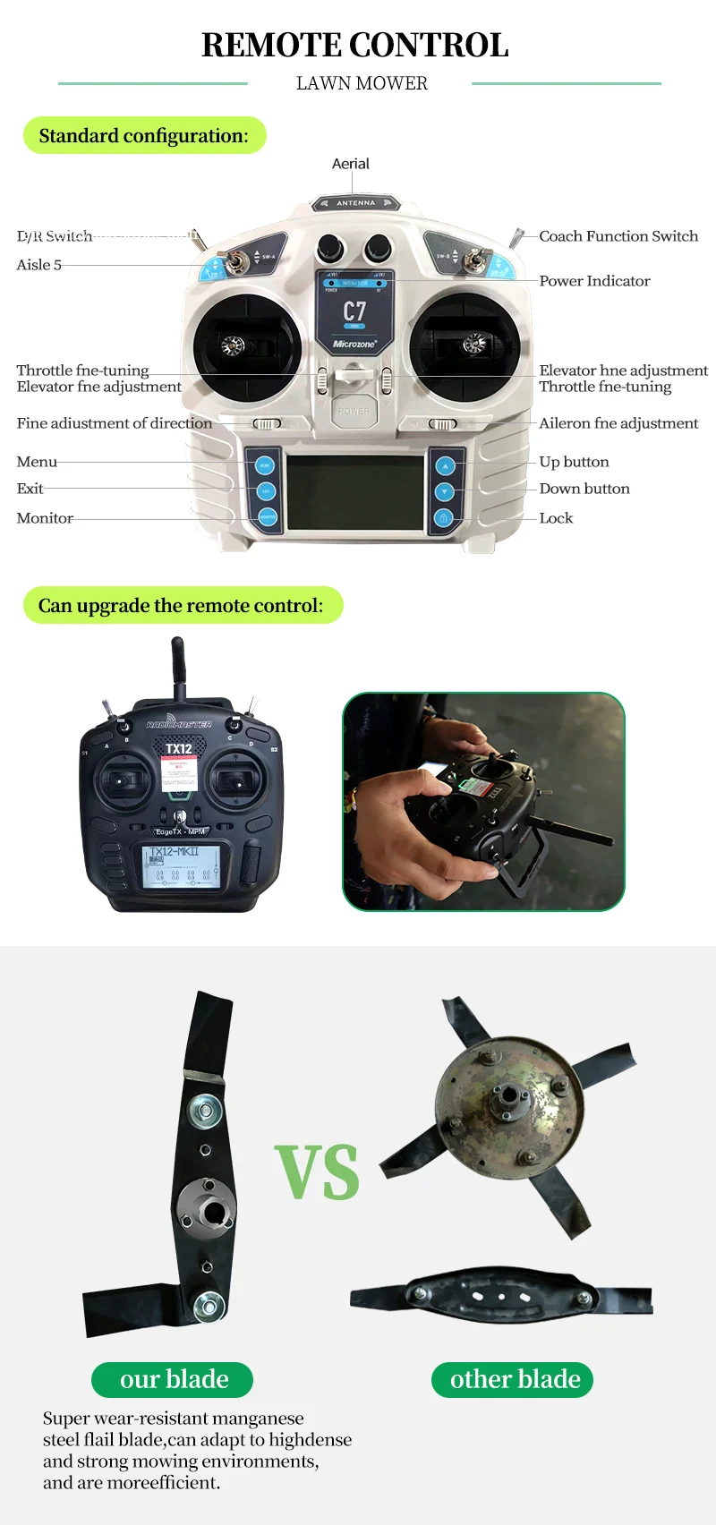 Remote Controlled Robot Lawn Mowers Machine Remote Control Lawn Mowers Cutting 550Mm Garden Lawn Mower Grass Crusher Flail Mower Remote Controlled Robot Lawn Mowers Machine Remote Control Lawn Mowers Cutting 550Mm Garden Lawn Mower Grass Crusher Flail Mower