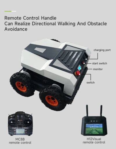 Garden Robot Lawn Mower Electric Remote Control Grass Cutting Mowing Cordless Lawn Mower Machine For Home Park Agricultural - Image 3