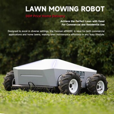Smart Robotic Lawn Mower Grass Cutting 400Mm Garden Wireless  Mowing Robot Lawn Mowers Cordless Lawn Mower Machine For Home