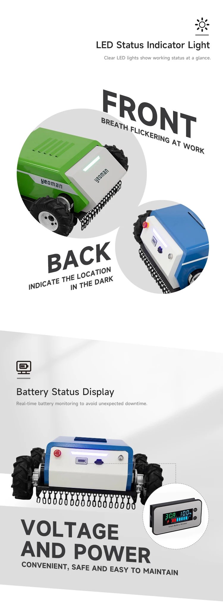 Garden Robot Lawn Mower Remote Control Wireless Grass Cutting 400mm Mowing Robot Smart Lawn Mowers Robot For Home