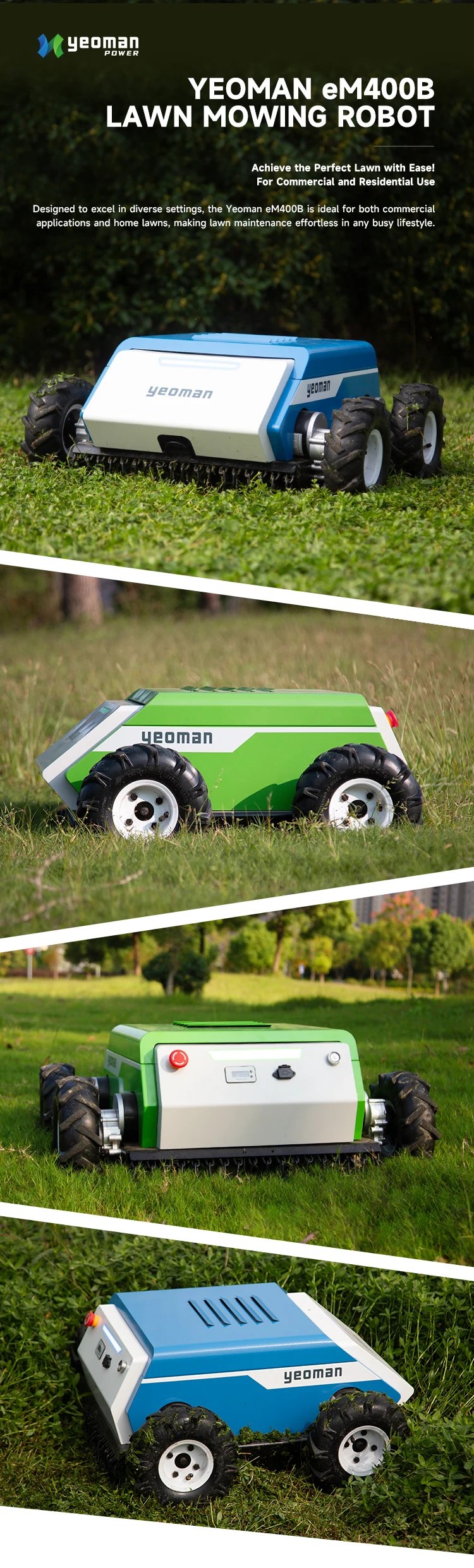 Garden Robot Lawn Mower Remote Control Wireless Grass Cutting 400mm Mowing Robot Smart Lawn Mowers Robot For Home