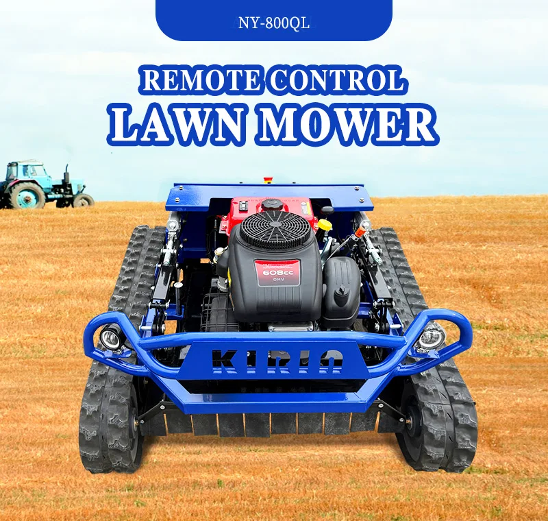 Customized automated intelligent crawler-type lawn mower; Intelligent remote-controlled all-terrain lawn trimming robot
