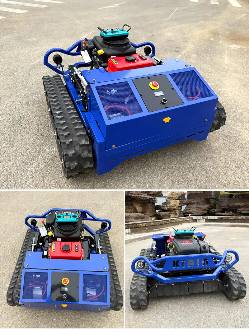 Customized automated intelligent crawler-type lawn mower; Intelligent remote-controlled all-terrain lawn trimming robot