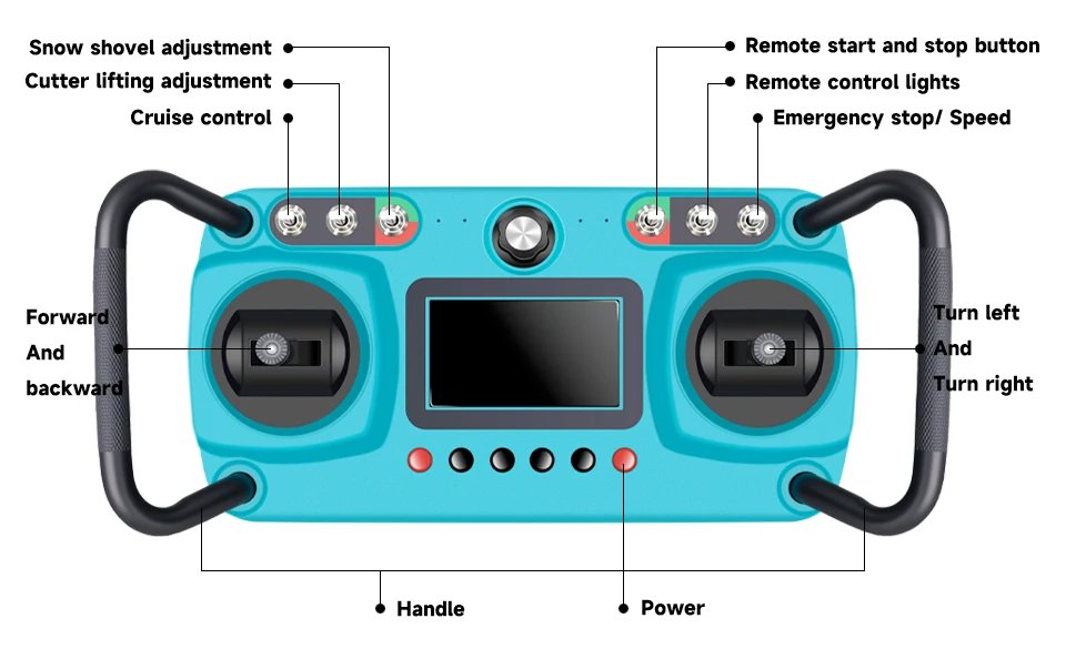 High-intensity operation 3800M²/H crawler mower robot GPS navigation automatic charging 800mm mowing width 23 horsepower