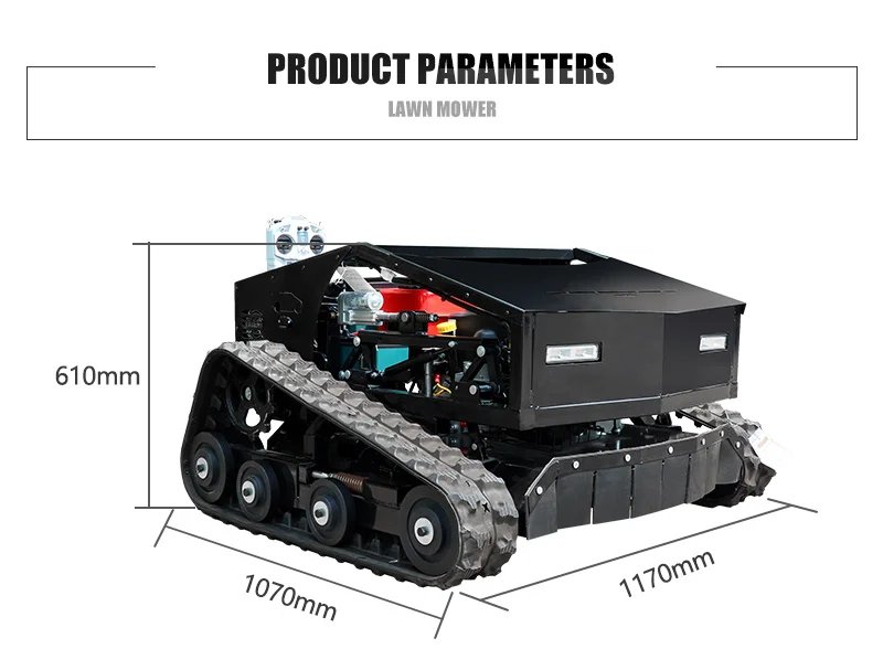 Customized Remote Control Cordless Lawn Mower Self-Propelled 4-Stroke Multifunction Lawn Tractor Robot for Home Garden