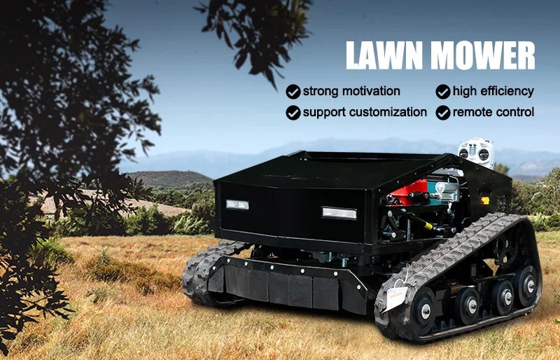 Customized Remote Control Cordless Lawn Mower Self-Propelled 4-Stroke Multifunction Lawn Tractor Robot for Home Garden