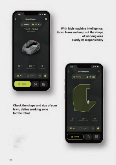 Automatic Robot Lawn Mower for 1000m² with Precise GPS Location  & Boundary Wire App-Controlled Robotic Lawn Garden Mower - Image 4