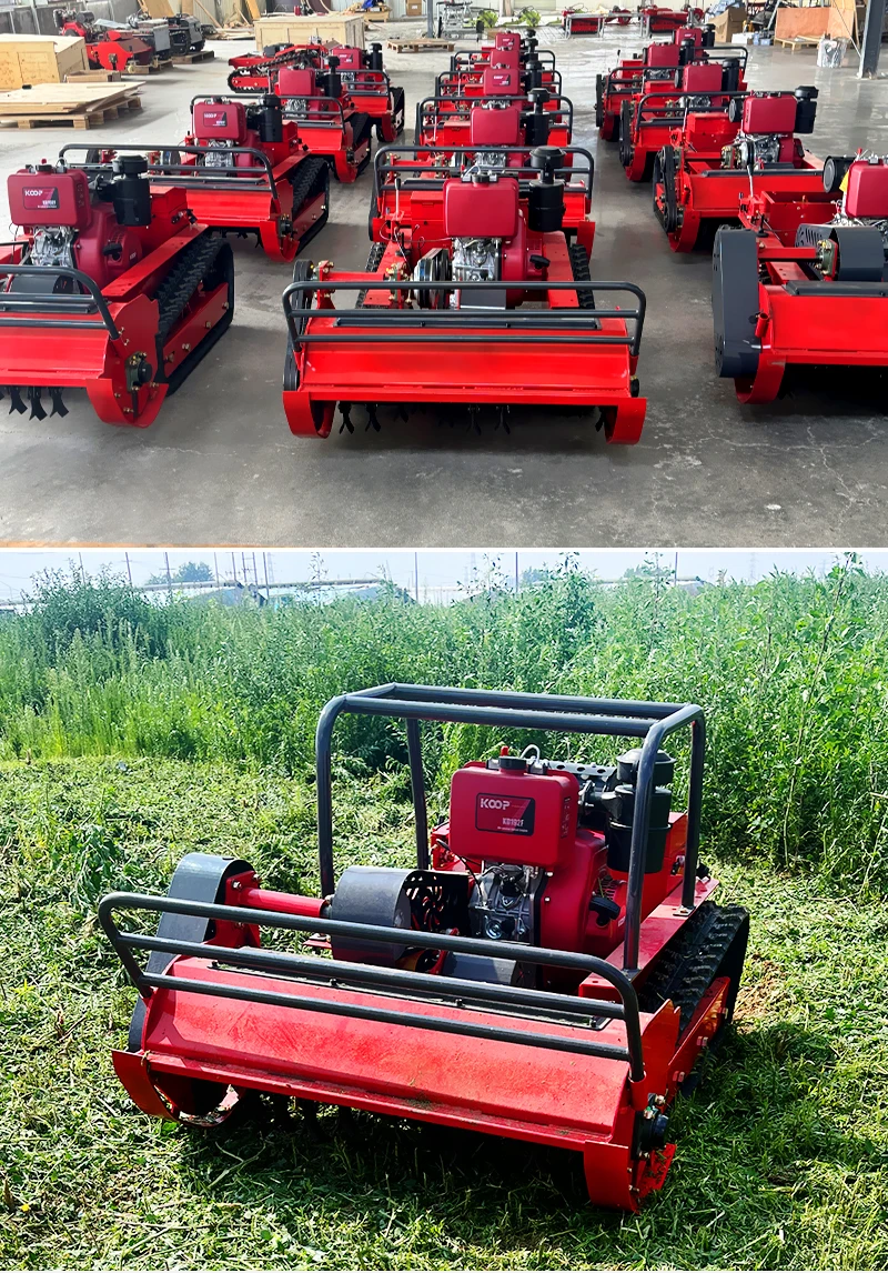 Customized 800mm 1000mm 1200mm Factory Cheap Grass Cutter Robot Crawler Remote Control Flial MowerWith CE EPA Certificate