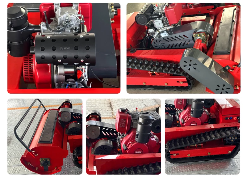 Customized 800mm 1000mm 1200mm Factory Cheap Grass Cutter Robot Crawler Remote Control Flial MowerWith CE EPA Certificate