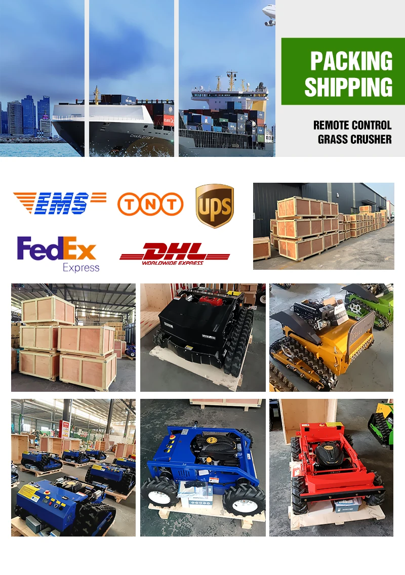 Customized 800mm 1000mm 1200mm Factory Cheap Grass Cutter Robot Crawler Remote Control Flial MowerWith CE EPA Certificate
