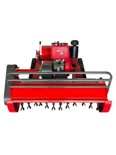 Customized Remote control 15 HP 800 1000 mm Diesel Robot Lawn Mower Grass Cutter Flail Mower - Image 2