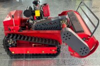 Customized Remote control 15 HP 800 1000 mm Diesel Robot Lawn Mower Grass Cutter Flail Mower