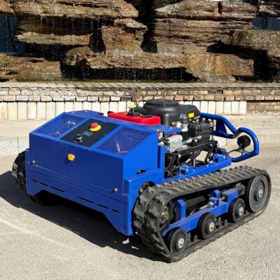 Customized  Multifunction All Terrain AWY-800QL Grass Cutter Agriculture Rubber Tracks Remote Control Robot Lawn Mower - Image 2