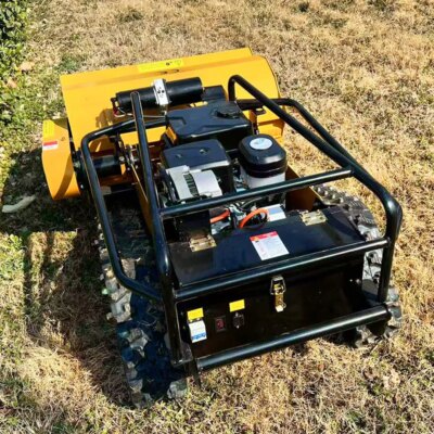 Customized  New Arrival Mini Farm  Flail Mower 800mm 1000mm RC Home Robotic  Power Crawler Lawn Mower For Grass Cutting - Image 6