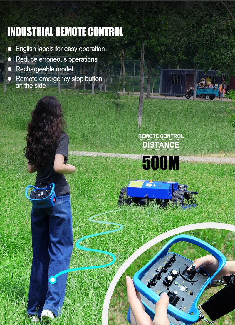 Customized professional intelligent remote-controlled high-efficiency lawn mowing robot, lawn mower