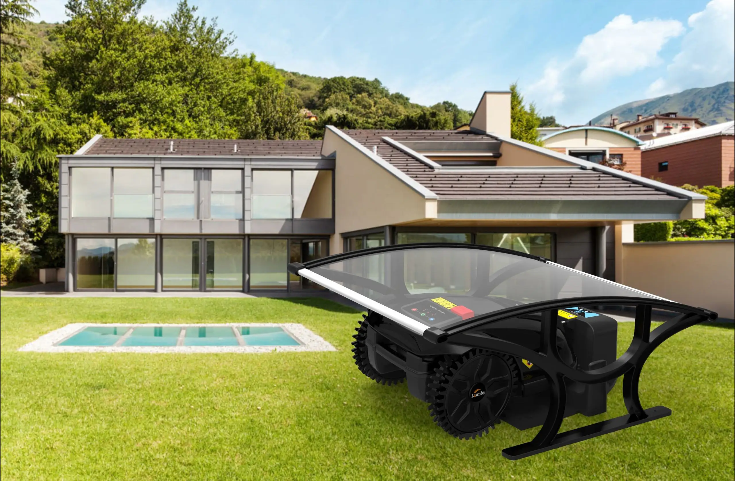 Smart Lawn Mower Robot, WiFi Control, E1600 for 2600m2, Once Charging 800m2, Auto Grass Cutter, 7.8Ah Battery Brushless Motor Smart Lawn Mower Robot, WiFi Control, E1600 for 2600m2, Once Charging 800m2, Auto Grass Cutter, 7.8Ah Battery Brushless Motor