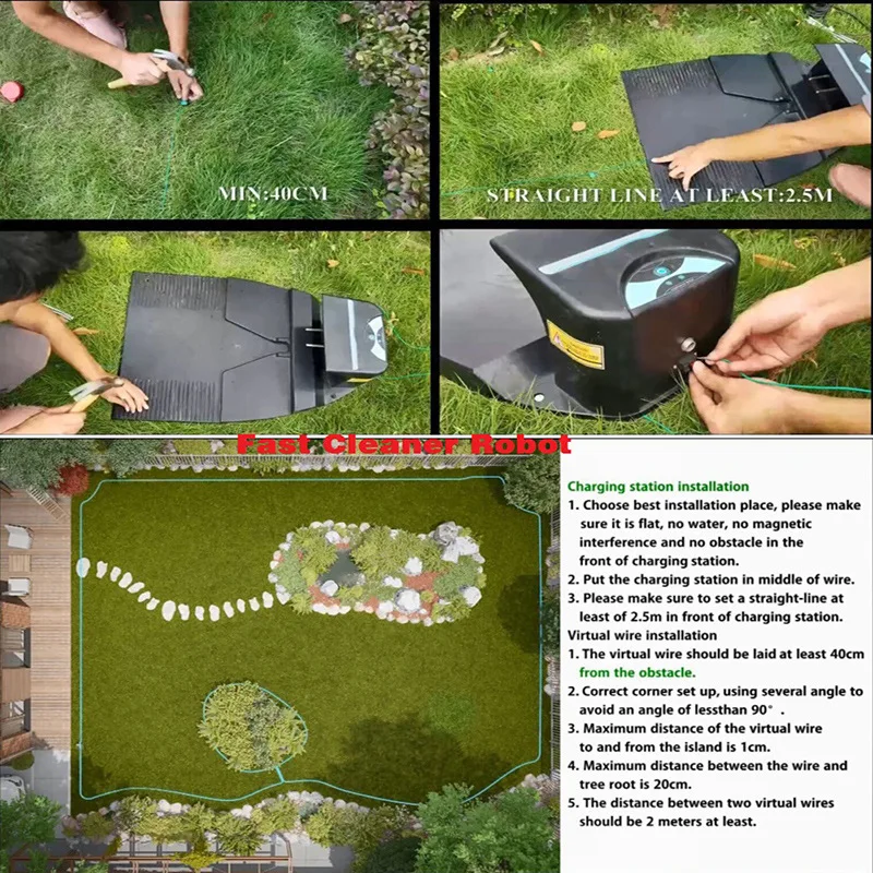 Smart Lawn Mower Robot, WiFi Control, E1600 for 2600m2, Once Charging 800m2, Auto Grass Cutter, 7.8Ah Battery Brushless Motor Smart Lawn Mower Robot, WiFi Control, E1600 for 2600m2, Once Charging 800m2, Auto Grass Cutter, 7.8Ah Battery Brushless Motor