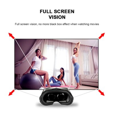 Virtual Reality 3D VR Headset Smart Glasses Helmet for Smartphones Cell Phone Mobile 7 Inches Lenses Binoculars Goggles Devices - Image 5
