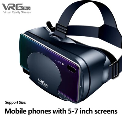 Virtual Reality 3D VR Headset Smart Glasses Helmet for Smartphones Cell Phone Mobile 7 Inches Lenses Binoculars Goggles Devices - Image 6