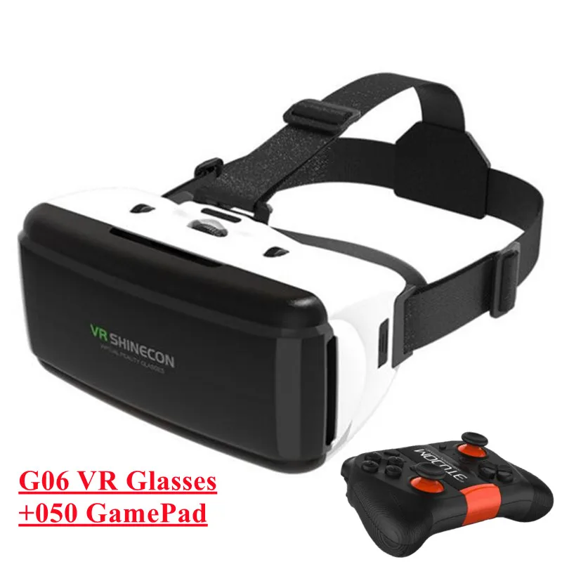 Original VR Virtual Reality VR Glasses Vrgame Google Cardboard Box Headset Helmet Watch 3D Videos for Smartphone,Wireless Rocker