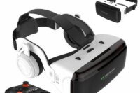 Original VR Virtual Reality VR Glasses Vrgame Google Cardboard Box Headset Helmet Watch 3D Videos for Smartphone,Wireless Rocker
