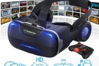 Blu-Ray Virtual Reality Glasses Stereo HD IMAX 3D Glasses Google Cardboard Box VR Headset Helmet for Phone,Support Game Joystick