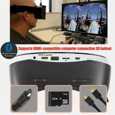 All-in-One VR Glasses Virtual Reality IMAX Cinema Headset Helmet 360° Full View Immersive Gaming Android PC Wireless 3D Glasses - Image 5