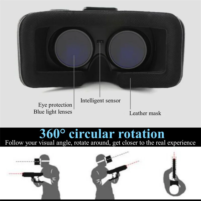 All-in-One VR Glasses Virtual Reality IMAX Cinema Headset Helmet 360° Full View Immersive Gaming Android PC Wireless 3D Glasses All-in-One VR Glasses Virtual Reality IMAX Cinema Headset Helmet 360° Full View Immersive Gaming Android PC Wireless 3D Glasses