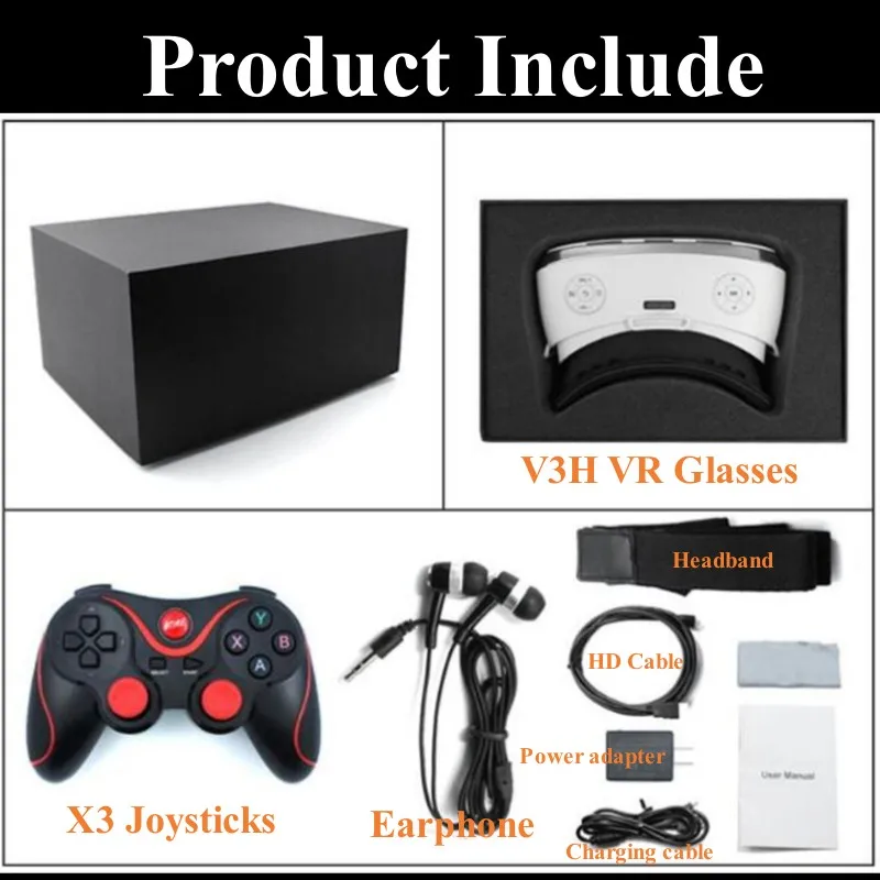 All-in-One VR Glasses Virtual Reality IMAX Cinema Headset Helmet 360° Full View Immersive Gaming Android PC Wireless 3D Glasses All-in-One VR Glasses Virtual Reality IMAX Cinema Headset Helmet 360° Full View Immersive Gaming Android PC Wireless 3D Glasses