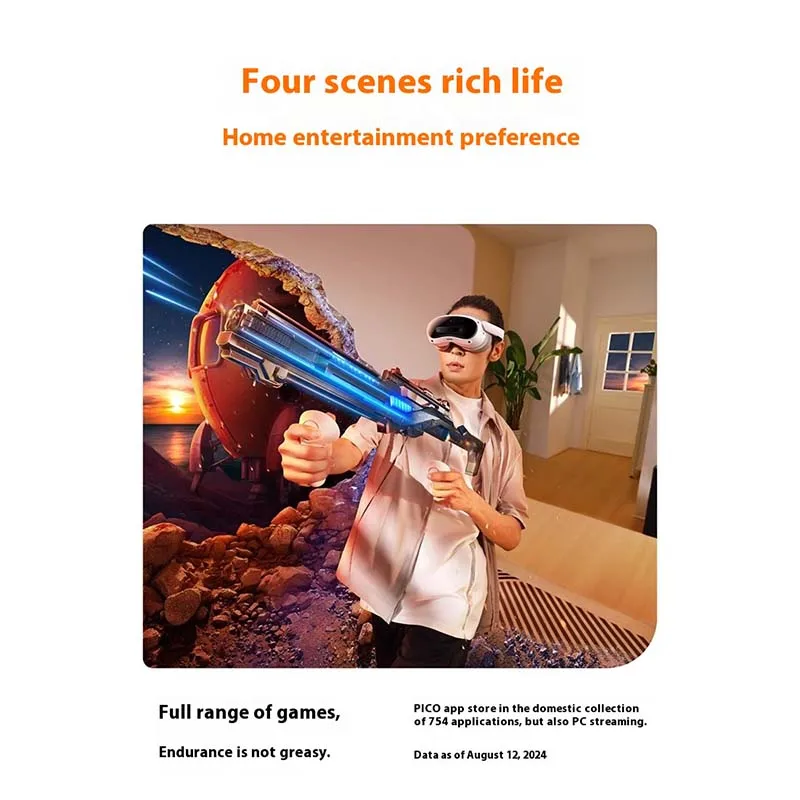 Original PICO 4 Ultra VR MR Headset 3D Wireless VR Glasses 6DOF Virtual Reality 4K Display Virtual Reality VR 3D Science Fiction