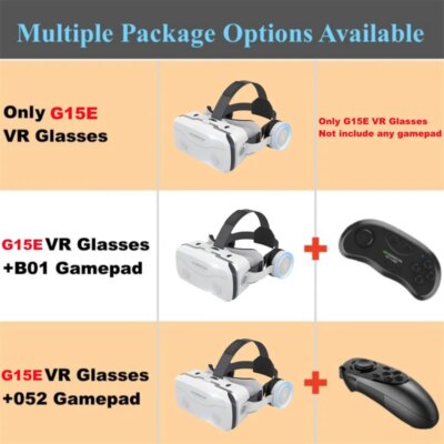 G15E VR Glasses IMAX 3D Movies Virtual Reality VR Glasses Google Cardboard Box VR Helmet for 4.7-7" Phone,Support Game Joystick - Image 6