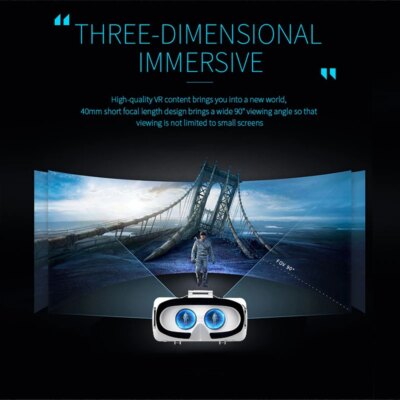 VR Shinecon Casque 3D Helmet Headset Virtual Reality Glasses For iPhone Android Smart Phone Smartphone Viar Goggles Binoculars - Image 4