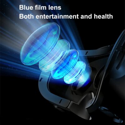 VR Virtual Reality 3D Smart Glasses Stereo Helmet Headset With Remote Controller For IOS Android Smartphones Virtual World 7" - Image 3