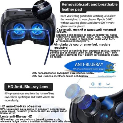 3D Glasses VR Shinecon Viar Helmet Virtual Reality Headset For iPhone Android Smartphone Smart Phone Goggles Casque Binoculars - Image 5