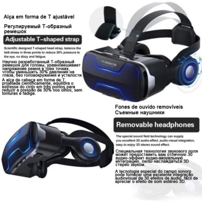 3D Glasses VR Shinecon Viar Helmet Virtual Reality Headset For iPhone Android Smartphone Smart Phone Goggles Casque Binoculars - Image 2