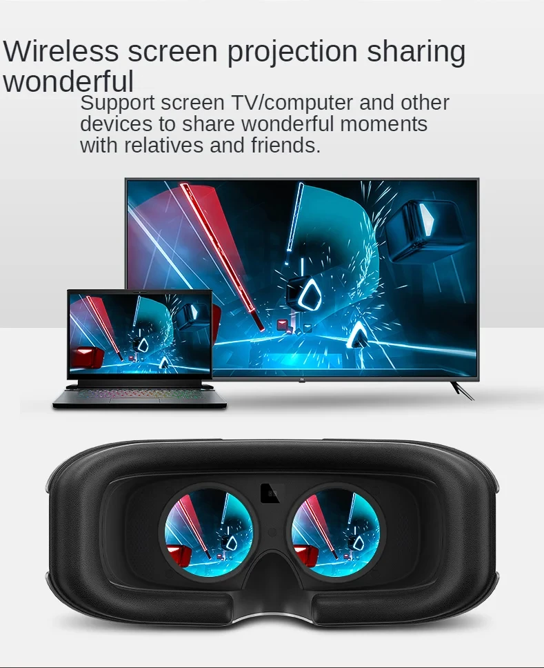 Original Nolo Sonic All-in-One Virtual Reality Glasses Premium VR Streaming Game 3D Headset True 4K HD Display 3D Surround Sound