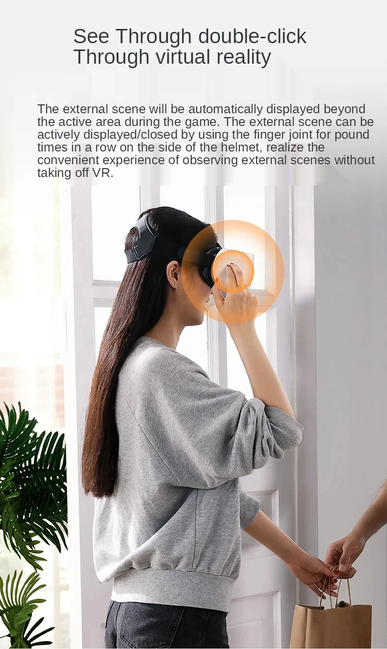 Original Nolo Sonic All-in-One Virtual Reality Glasses Premium VR Streaming Game 3D Headset True 4K HD Display 3D Surround Sound