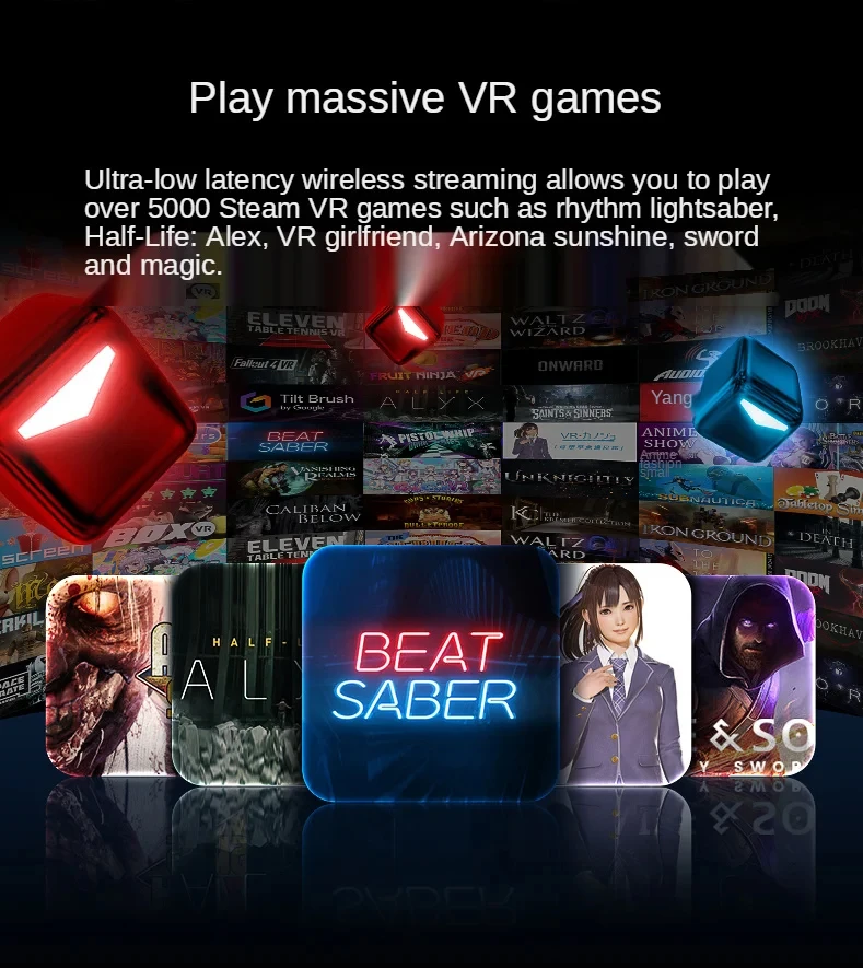 Original Nolo Sonic All-in-One Virtual Reality Glasses Premium VR Streaming Game 3D Headset True 4K HD Display 3D Surround Sound