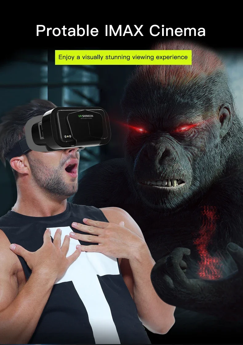 VR Glasses Virtual Reality VR Headset 3D Glasses VR Goggles For TV Movies Video Games Compatibale iOS  Android Smartphone Within