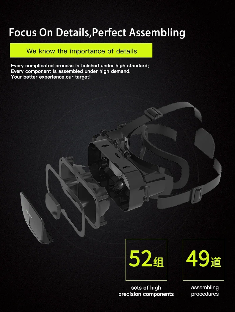 VR Glasses Virtual Reality VR Headset 3D Glasses VR Goggles For TV Movies Video Games Compatibale iOS  Android Smartphone Within