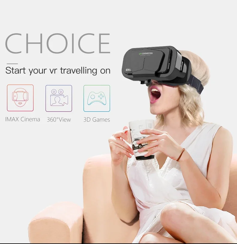 VR Glasses Virtual Reality VR Headset 3D Glasses VR Goggles For TV Movies Video Games Compatibale iOS  Android Smartphone Within