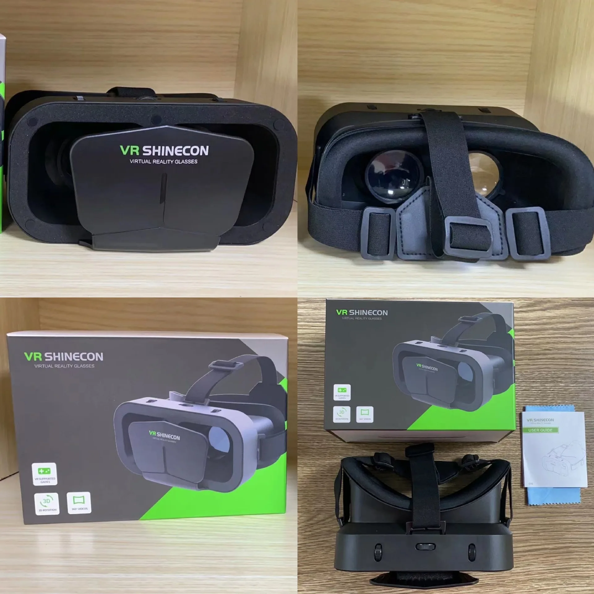 VR SHINECON G10 Virtual Reality Helmet 3D Glasses Casque Goggles Binoculars Smartphone Smart Phone Goggles Headset Accessories