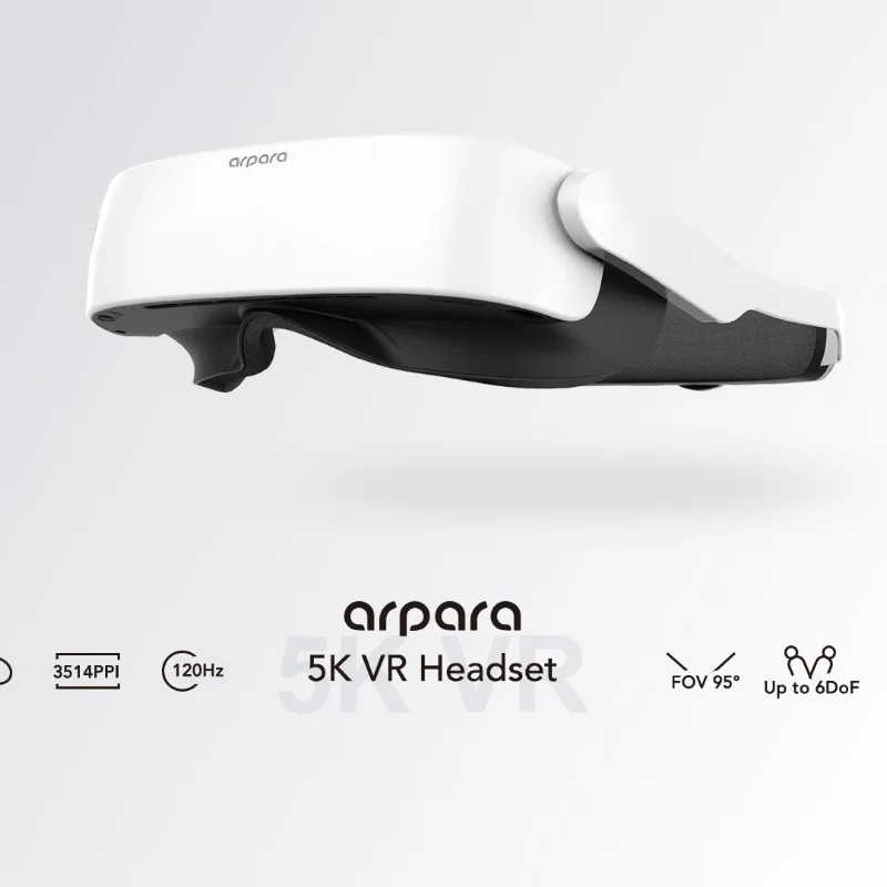 Arpara 5K Tethered VR Headset  for phone, PC, VRchat, Steam, game consoles xbox one and more with 3D Immersive Cinema Experience