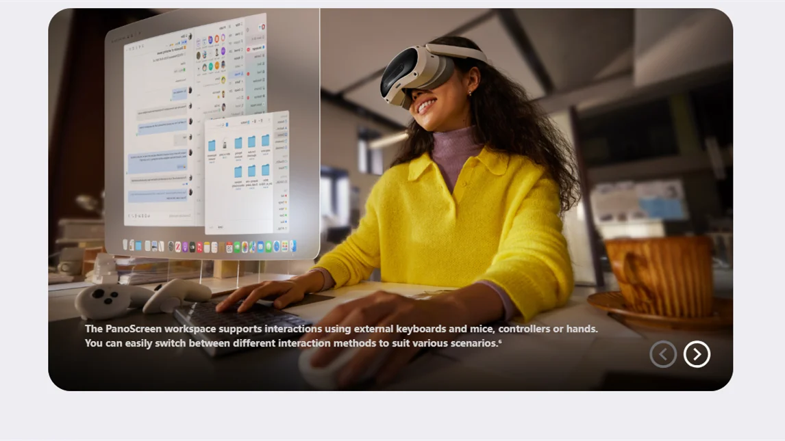 Original PICO 4 Ultra VR MR Headset 3D Wireless VR Glasses 6DOF Virtual Reality 4K Display for Steam Games All-in-one