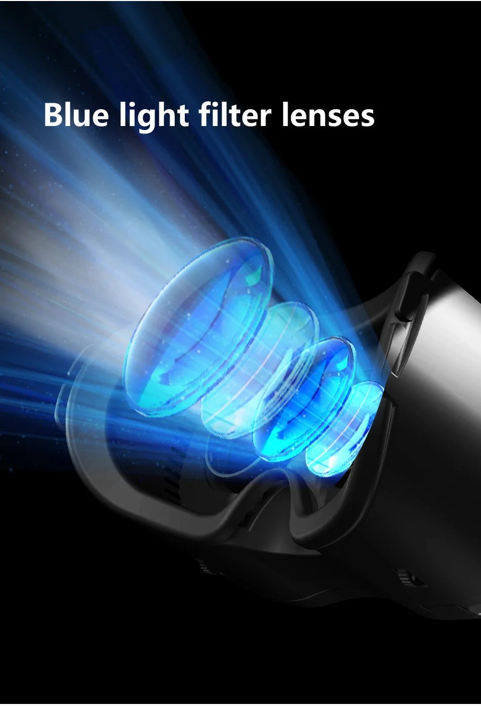 VRG Pro X7 3D Helmet Virtual Reality VR Glasses Smartphone Lense With Controller Headphone For 5 To 7 Inches Blue Light Glasses