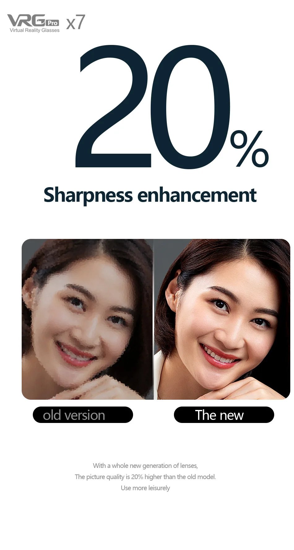 VRG Pro X7 3D Helmet Virtual Reality VR Glasses Smartphone Lense With Controller Headphone For 5 To 7 Inches Blue Light Glasses